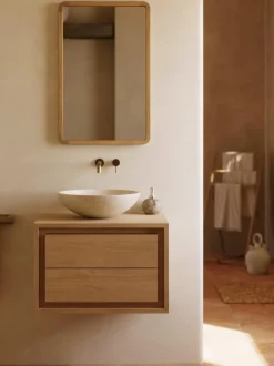 Mueble bajo lavabo de madera de teca Kenta