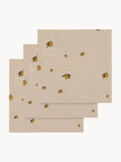 Muselinas de algodón ecológico Lemon, 3 uds.