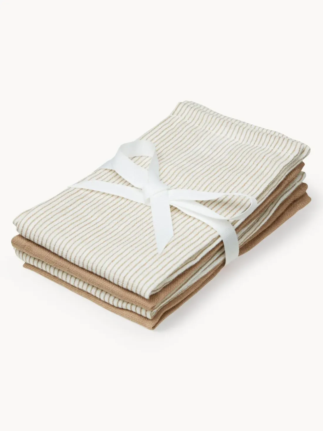 Muselinas para bebé de algodón ecológico Camel, 4 uds.