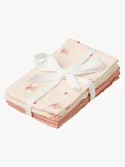 Muselinas para bebé de algodón ecológico Bows, 4 uds.