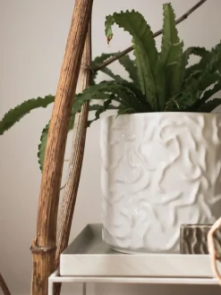 Olla grande Swoon - Blanco brillante