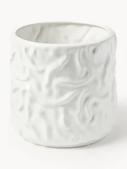 Olla mediana Swoon - Blanco brillante