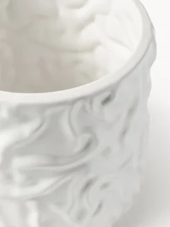 Olla mediana Swoon - Blanco brillante