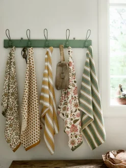 Paño de cocina artesanal con rayas Palermo
