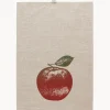 Paño de cocina de lino artesanal Apfel