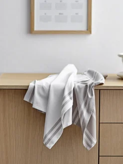 Paños de cocina de algodón a rayas Soft Tools, 2 uds.