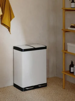 Papelera con pedal Rafa, 2x30 L