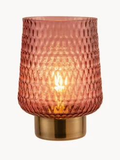 Pequeña lámpara de mesa LED Glamour, portátil, con función de temporizador