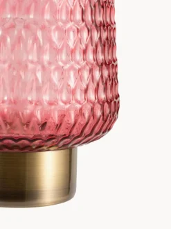 Pequeña lámpara de mesa LED Glamour, portátil, con función de temporizador