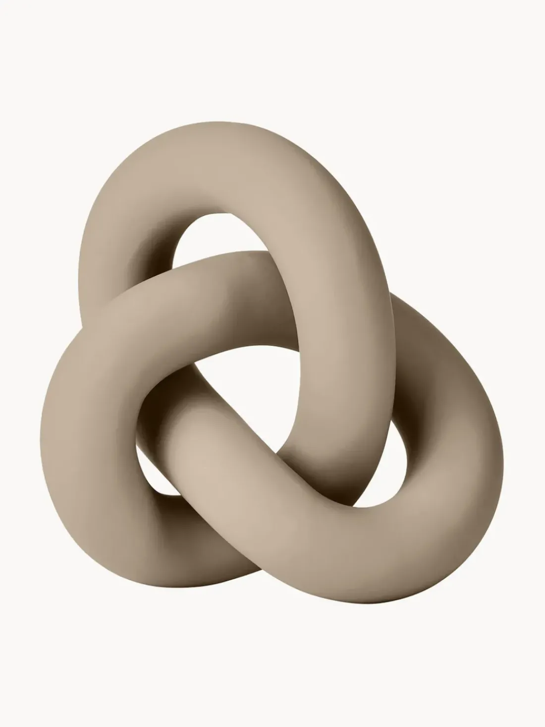 Pieza decorativa artesanal Knot, 9 cm