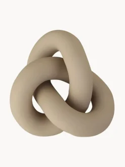 Pieza decorativa artesanal Knot, 6 cm