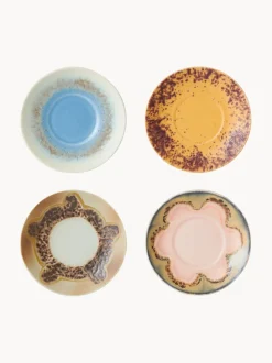 Platitos artesanales de gres 70's, 4 uds.