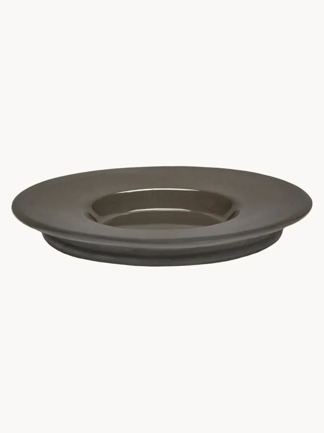 Platitos espresso de porcelana con esmalte reactivo Dune, 2 uds.