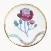 Plato artesanal de porcelana Geranium