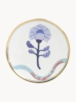 Plato artesanal de porcelana Peony