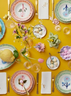Plato artesanal de porcelana Alpine