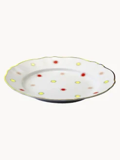 Plato llano artesanal de porcelana Abracadabra