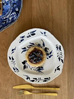 Plato llano de porcelana Classic On Acid