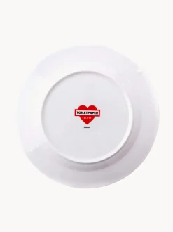 Plato llano de porcelana Globe