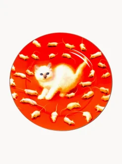 Plato llano de porcelana Kitten
