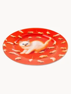 Plato llano de porcelana Kitten