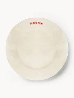 Plato postre pintado a mano I Love You