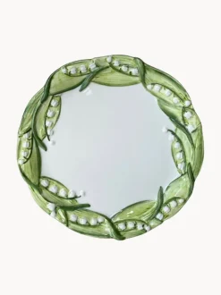 Plato postre pintado a mano Lily of the Valley