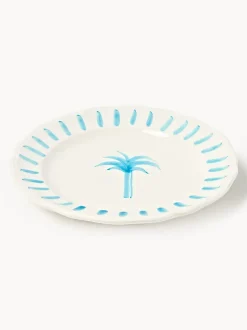 Plato postre pintado a mano The Palms