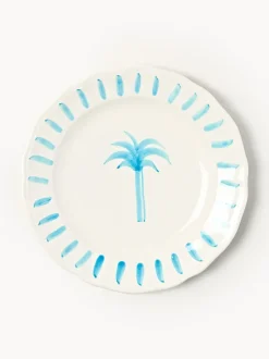 Plato postre pintado a mano The Palms
