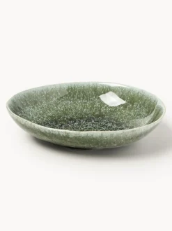 Platos hondos artesanales de forma orgánica Macey, 4 uds.