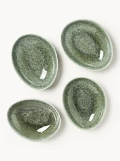 Platos hondos artesanales de forma orgánica Macey, 4 uds.