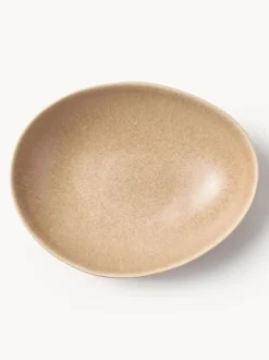 Platos hondos artesanales de forma orgánica Macey, 4 uds.