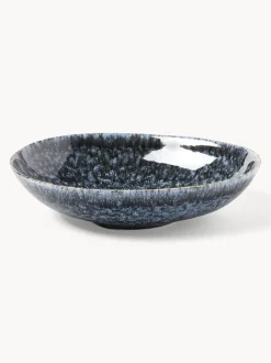 Platos hondos artesanales en forma orgánica Macey, 4 uds.