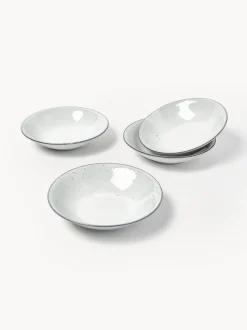 Platos hondos artesanales Nordic Sand, 4 uds.