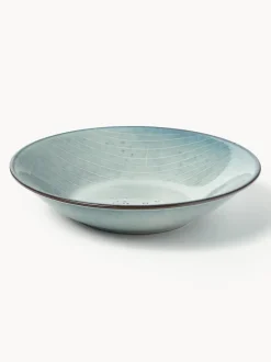 Platos hondos artesanales Nordic Sea, 4 uds.