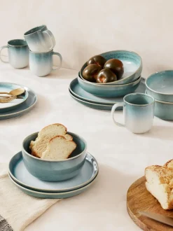 Platos hondos con esmalte reactivo Havana, 4 uds.