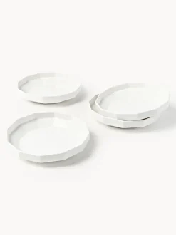 Platos hondos de porcelana Angoli, 4 uds.
