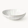 Platos hondos de porcelana con relieves Sali, 2 uds.
