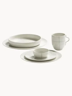 Platos hondos de porcelana con esmalte reactivo Zuma, 2 uds.