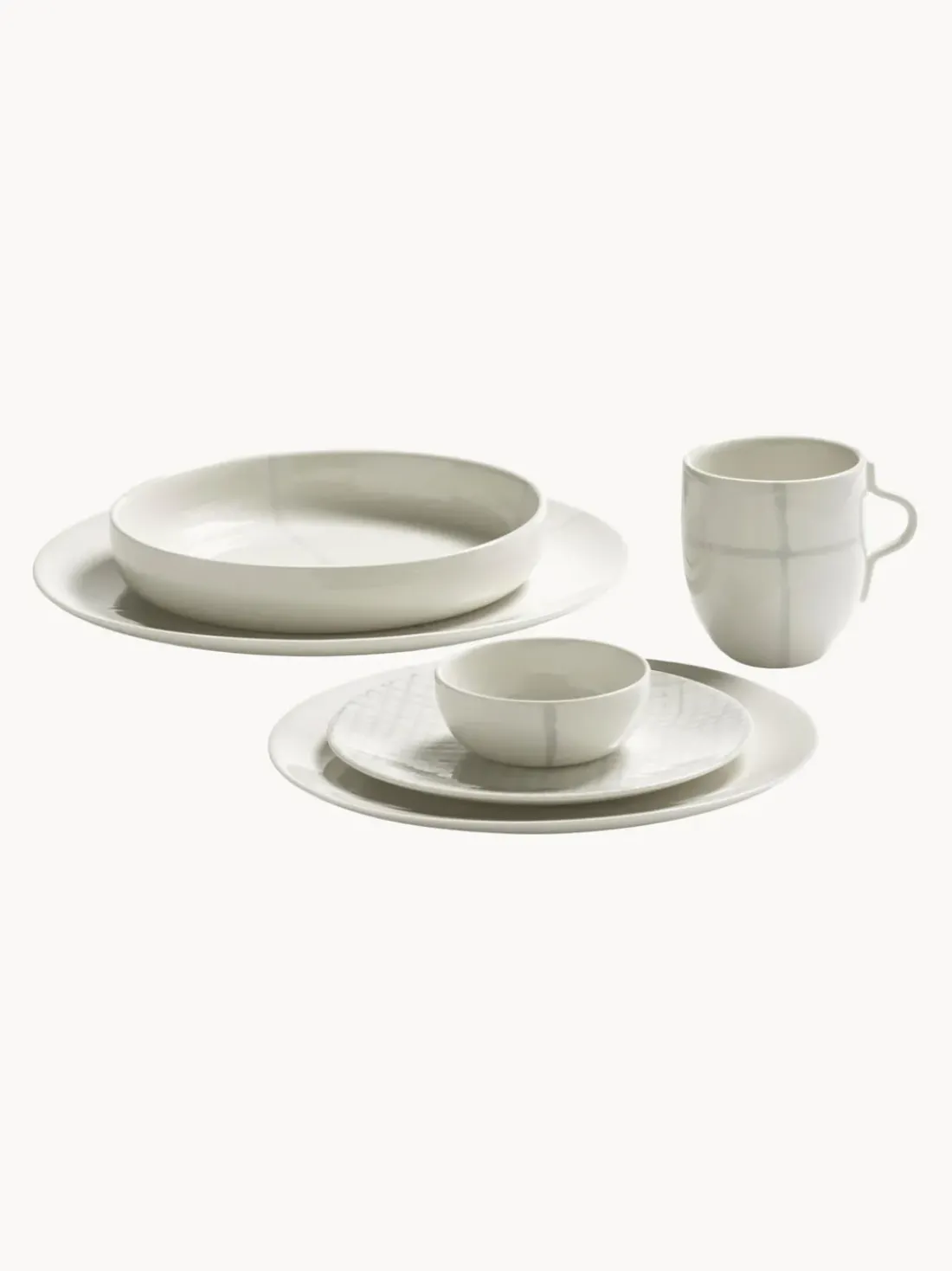 Platos hondos de porcelana con esmalte reactivo Zuma, 2 uds.
