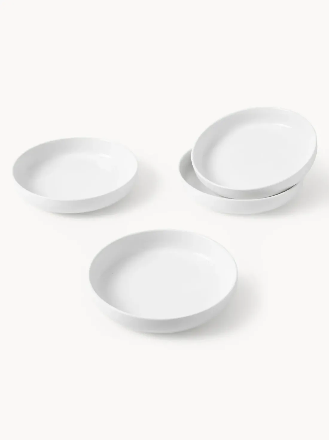 Platos hondos de porcelana Nessa, 4 uds.