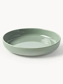 Platos hondos de porcelana Nessa, 4 uds.