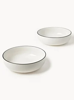Platos hondos pequeños de porcelana Facile (2 uds.)