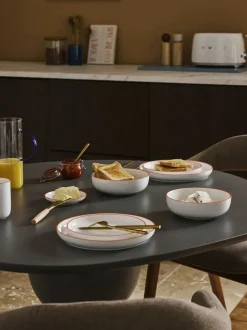 Platos hondos pequeños de porcelana Facile, 2 uds.
