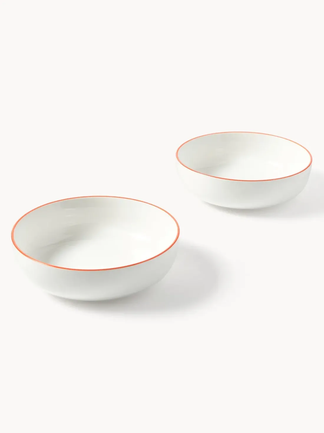 Platos hondos pequeños de porcelana Facile, 2 uds.