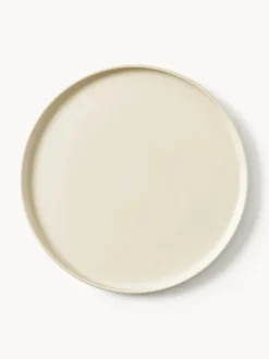 Platos llanos artesanales Lowri, 4 uds.