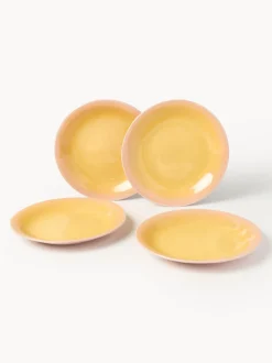 Platos llanos artesanales Marguerite, 4 uds.