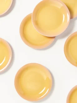 Platos llanos artesanales Marguerite, 4 uds.