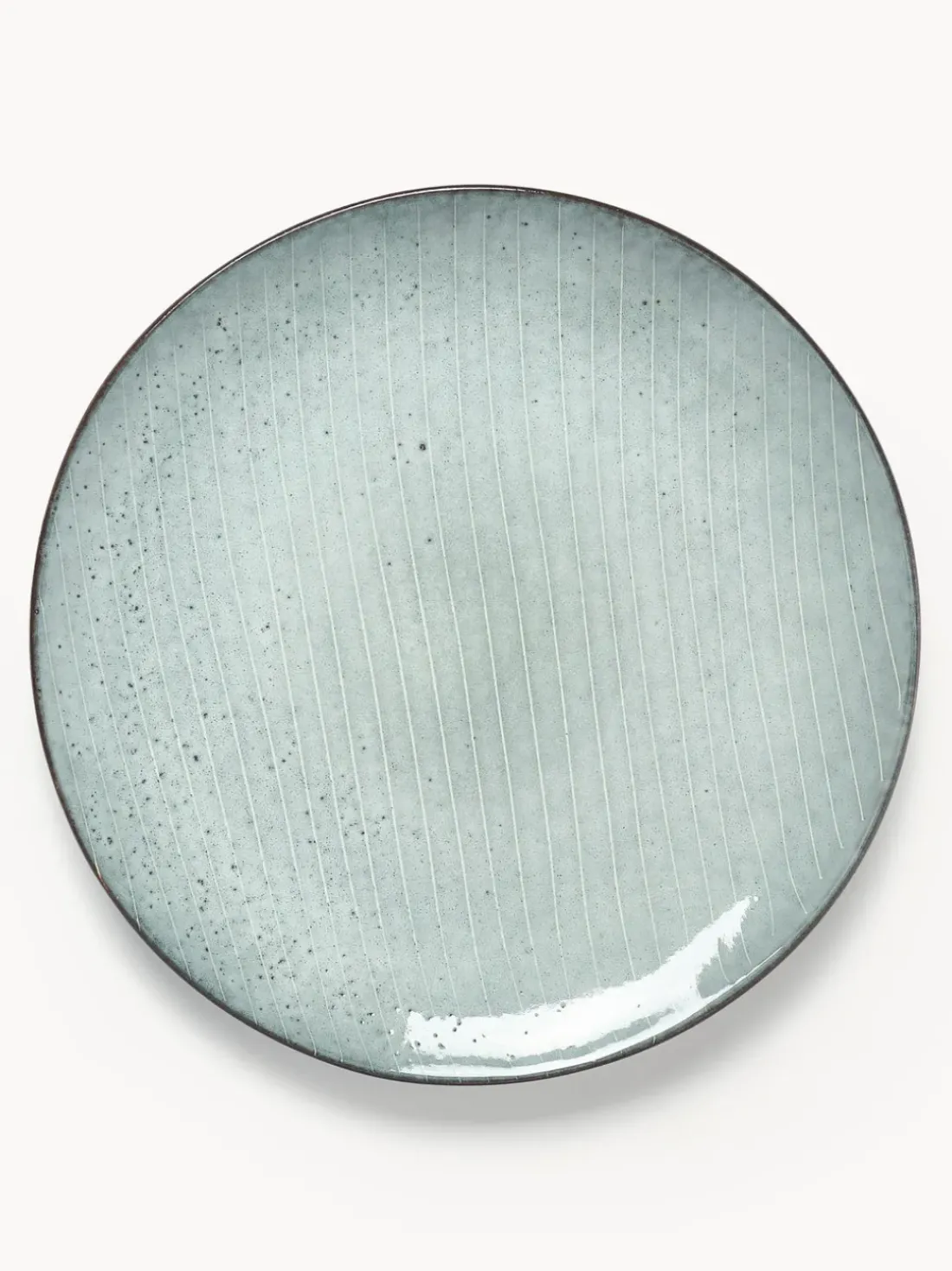 Platos llanos artesanales Nordic Sea, 4 uds.