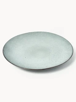 Platos llanos artesanales Nordic Sea, 4 uds.